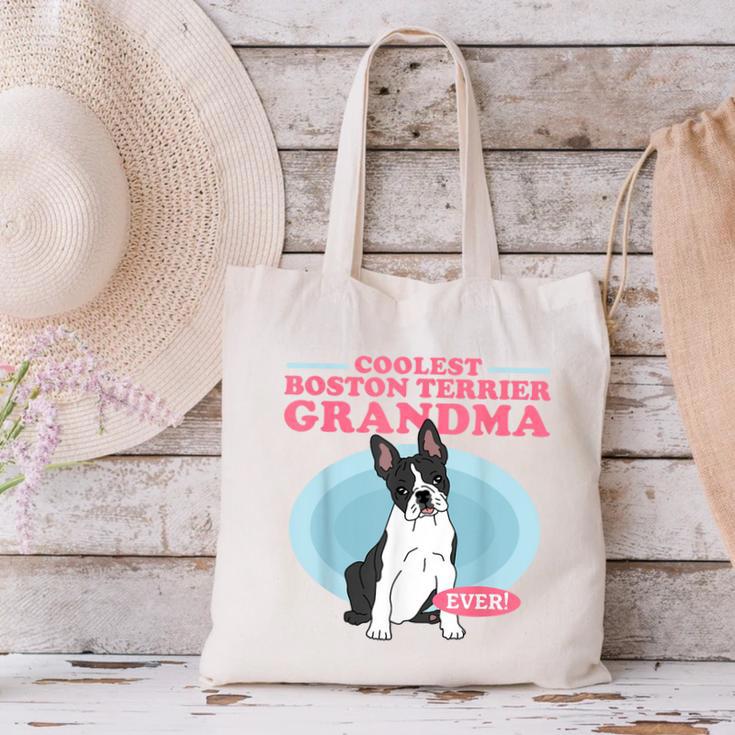 Boston Terrier Grandma Bostie Dog Owner Boston Terrier Men Women Canvas Tote Bag, gift for family, gift for coworker