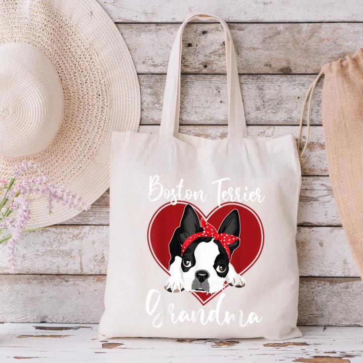 Boston Terrier Grandma Dog Owner Boston Terrier For Men Women Canvas Tote Bag, gift for family, gift for coworker