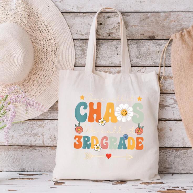 Some Call It Chaos We Call It 3rd Grade Third Grade Teachers Men Women Kids Canvas Tote Bag, gift for family, gift for coworker