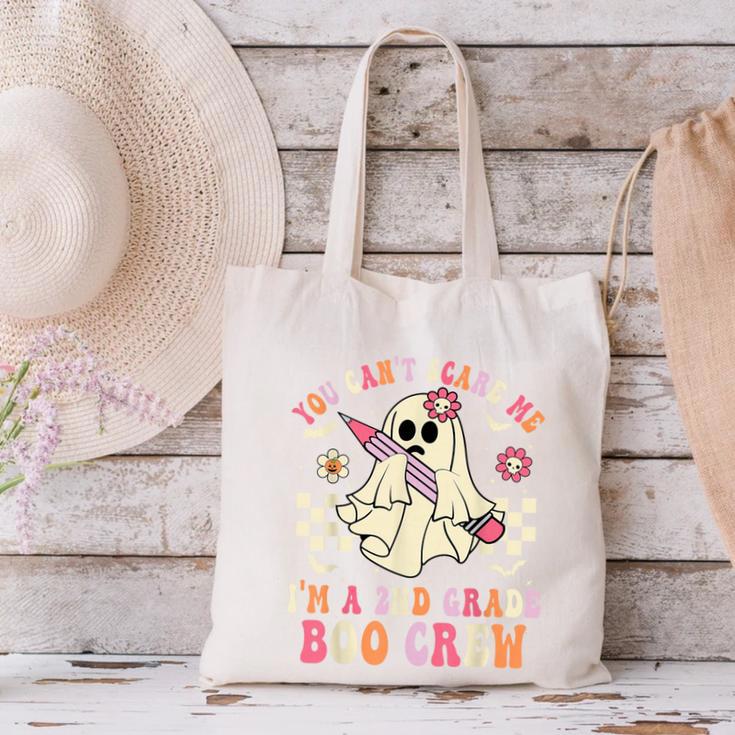 You Can't Scare Me Im A 2nd-Grade Boo Crew Teacher Halloween Canvas Tote Bag, gift for family, gift for coworker