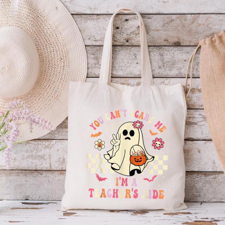 You Can't Scare Me I'm A School Teacher's Aide Halloween Canvas Tote Bag, gift for family, gift for coworker You Can't Scare Me I'm A School Teacher's Aide Halloween Canvas Tote Bag, gift for family, gift for coworker