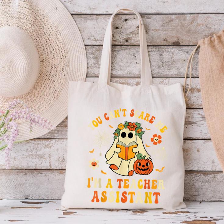You Can't Scare Me I'm A School Teachers Assistant Halloween Canvas Tote Bag, gift for family, gift for coworker You Can't Scare Me I'm A School Teachers Assistant Halloween Canvas Tote Bag, gift for family, gift for coworker