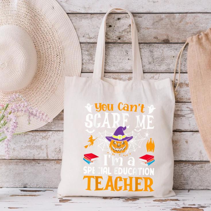 You Can't Scare Me I'm A Special Education Teacher Halloween Canvas Tote Bag, gift for family, gift for coworker You Can't Scare Me I'm A Special Education Teacher Halloween Canvas Tote Bag, gift for family, gift for coworker