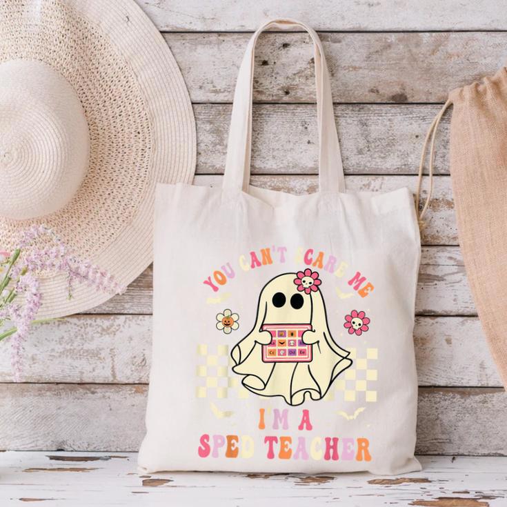 You Can't Scare Me I'm A SPED Teacher Crew Squad Halloween Canvas Tote Bag, gift for family, gift for coworker You Can't Scare Me I'm A SPED Teacher Crew Squad Halloween Canvas Tote Bag, gift for family, gift for coworker