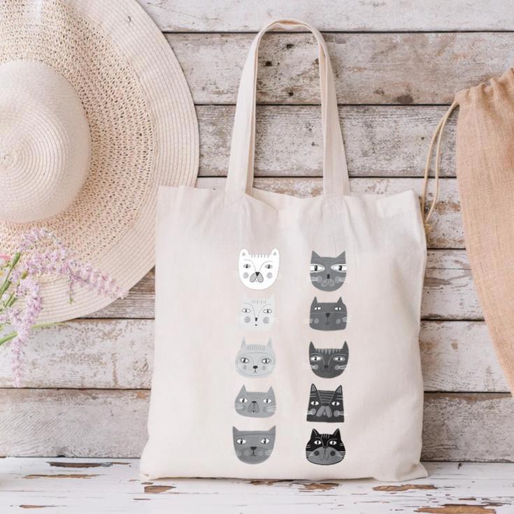 Cat Themed Artist Value Scale Educational Art Teacher Canvas Tote Bag, gift for family, gift for coworker Cat Themed Artist Value Scale Educational Art Teacher Canvas Tote Bag, gift for family, gift for coworker