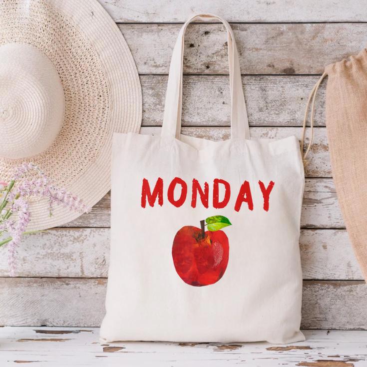Caterpillar Friday Fruit Kindergarten Teacher Men Women Kids Canvas Tote Bag, gift for family, gift for coworker Caterpillar Friday Fruit Kindergarten Teacher Men Women Kids Canvas Tote Bag, gift for family, gift for coworker