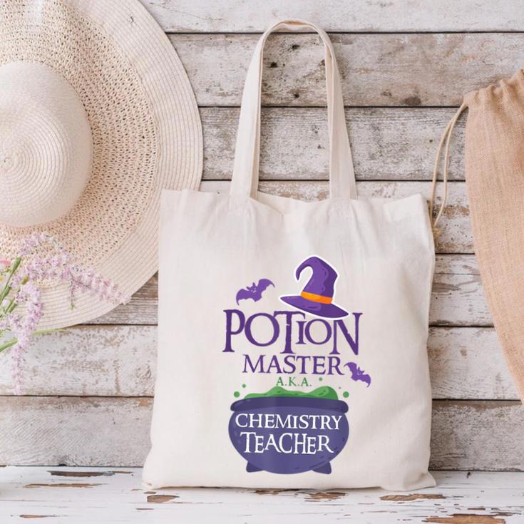 Chemistry Teacher Halloween Shirt School POTION MASTER Canvas Tote Bag, gift for family, gift for coworker Chemistry Teacher Halloween Shirt School POTION MASTER Canvas Tote Bag, gift for family, gift for coworker