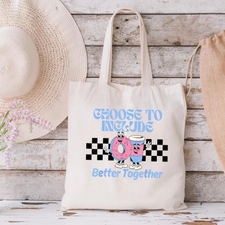 Choose To Include Special Education Teacher Autism Awareness Canvas Tote Bag, gift for family, gift for coworker Choose To Include Special Education Teacher Autism Awareness Canvas Tote Bag, gift for family, gift for coworker