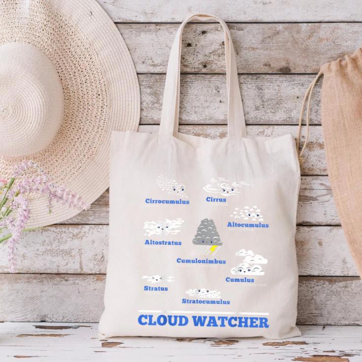 Cloud Watcher Cloud Types Science Student Teacher Cute Faces Canvas Tote Bag, Science Teacher Tote Bags, gift for family, gift for coworker Cloud Watcher Cloud Types Science Student Teacher Cute Faces Canvas Tote Bag, Science Teacher Tote Bags, gift for family, gift for coworker