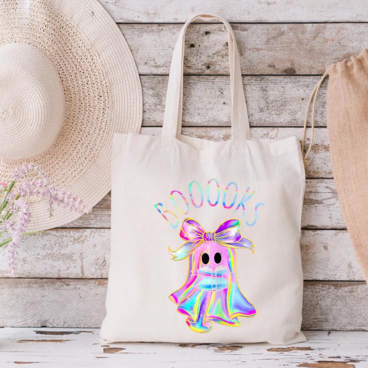 Cute Ghost Book Reading Halloween Teacher Top Girls Women Canvas Tote Bag, gift for family, gift for coworker Cute Ghost Book Reading Halloween Teacher Top Girls Women Canvas Tote Bag, gift for family, gift for coworker
