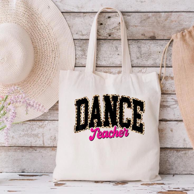 Dance Teacher Leopard Dancing Life Girls Women Dancer Canvas Tote Bag, gift for family, gift for coworker Dance Teacher Leopard Dancing Life Girls Women Dancer Canvas Tote Bag, gift for family, gift for coworker