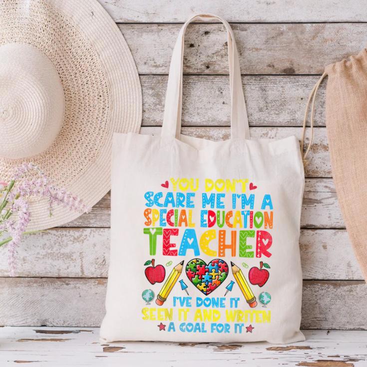 You Don't Scare Me I'm A Special Education Teacher SPED Canvas Tote Bag, gift for family, gift for coworker You Don't Scare Me I'm A Special Education Teacher SPED Canvas Tote Bag, gift for family, gift for coworker