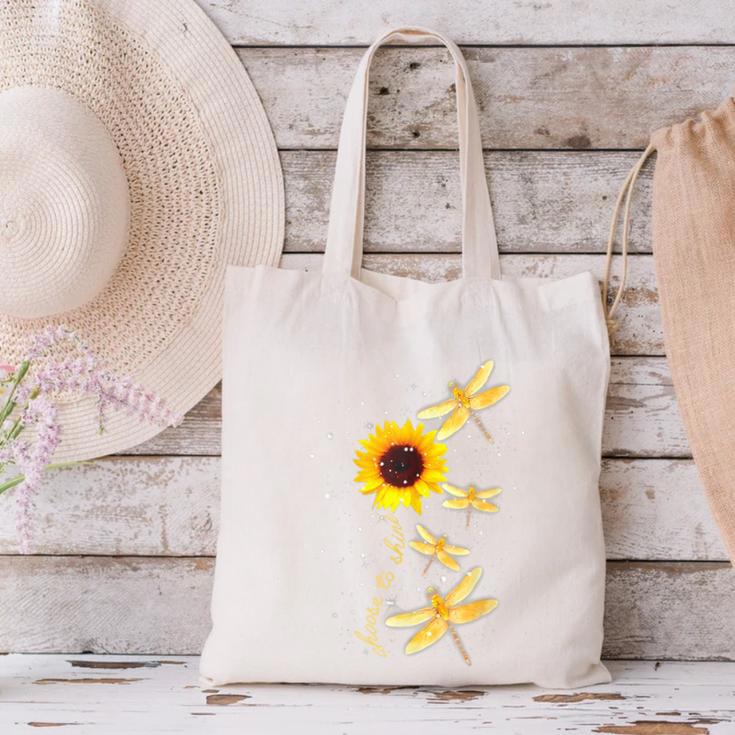 Dragonfly Sunflower Teacher Growth Mindset Choose To Shine Canvas Tote Bag, gift for family, gift for coworker Dragonfly Sunflower Teacher Growth Mindset Choose To Shine Canvas Tote Bag, gift for family, gift for coworker