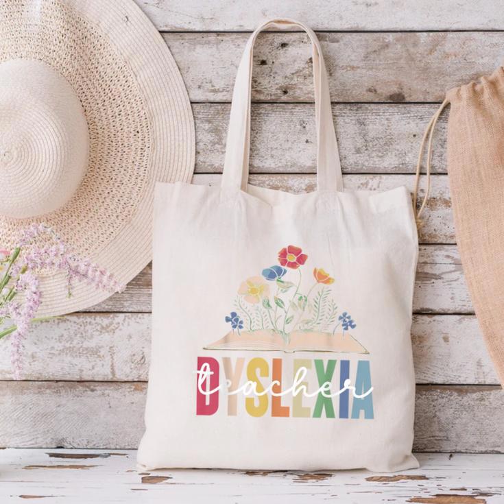 Dyslexia Teacher Awareness Dyslexic Dyslexics Dyslexia Canvas Tote Bag, gift for family, gift for coworker Dyslexia Teacher Awareness Dyslexic Dyslexics Dyslexia Canvas Tote Bag, gift for family, gift for coworker