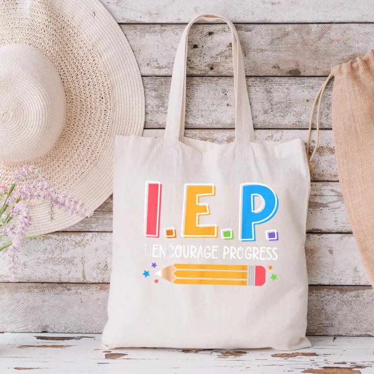 I E P I Encourage Progress Special Education Teacher Canvas Tote Bag, gift for family, gift for coworker I E P I Encourage Progress Special Education Teacher Canvas Tote Bag, gift for family, gift for coworker