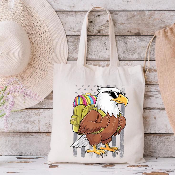 Eagle First Day Of School Teacher Back To School Eagle Canvas Tote Bag, gift for family, gift for coworker Eagle First Day Of School Teacher Back To School Eagle Canvas Tote Bag, gift for family, gift for coworker