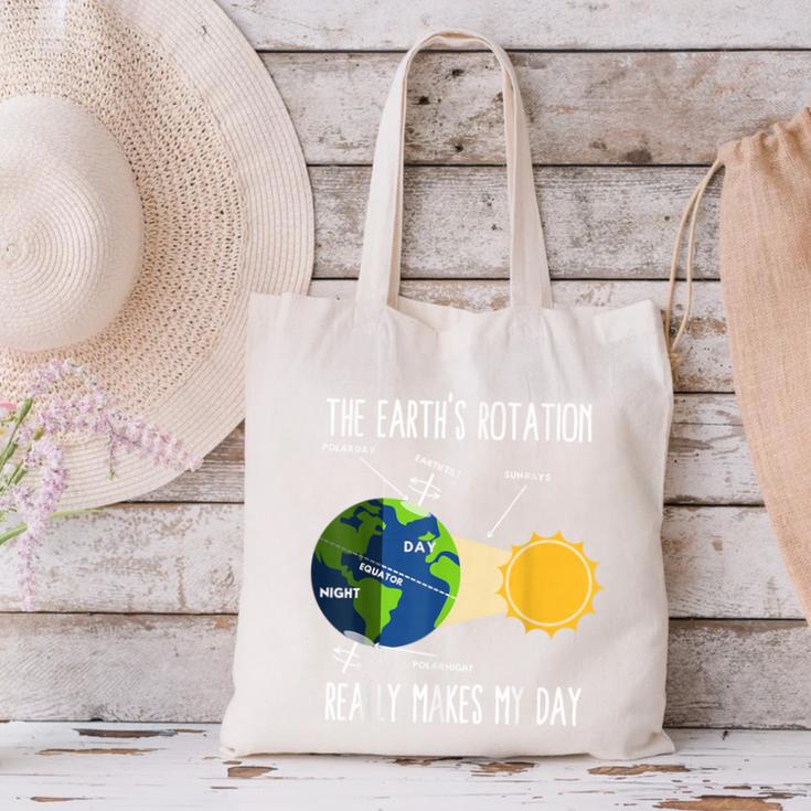 Earth Rotation Earth Day Science Teacher Kids Women Canvas Tote Bag, Science Teacher Tote Bags, gift for family, gift for coworker Earth Rotation Earth Day Science Teacher Kids Women Canvas Tote Bag, Science Teacher Tote Bags, gift for family, gift for coworker