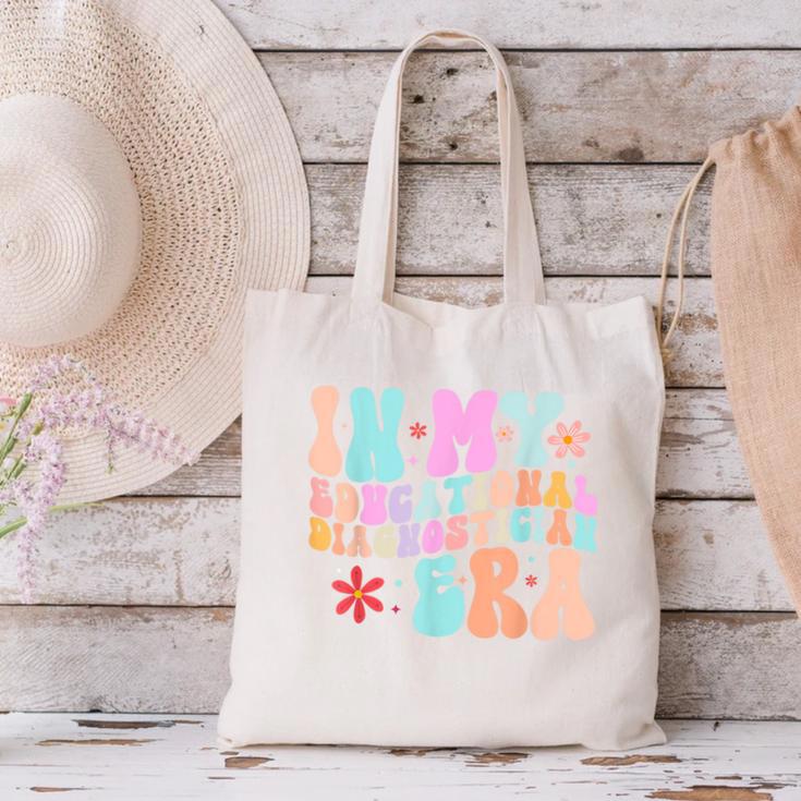 In My Educational Diagnostician Era Learning Support Teacher Canvas Tote Bag, gift for family, gift for coworker