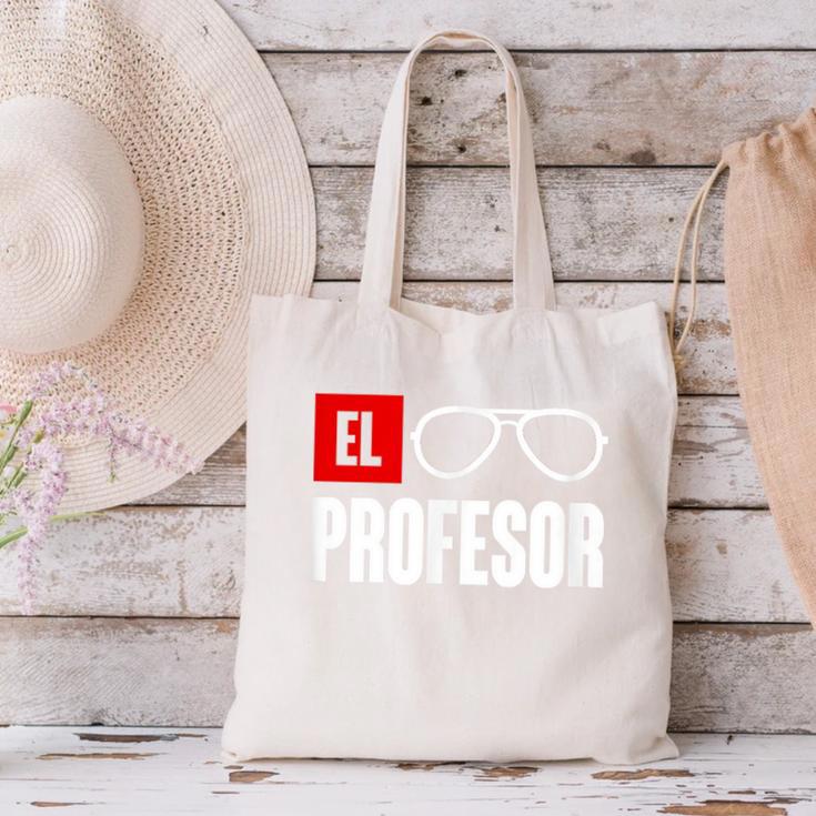 El Professor Money Costume Profesor Glasses Men Teacher Gift Canvas Tote Bag, gift for family, gift for coworker El Professor Money Costume Profesor Glasses Men Teacher Gift Canvas Tote Bag, gift for family, gift for coworker