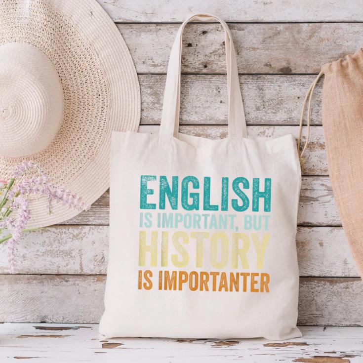 English Is Important But History Is Importanter Teacher Canvas Tote Bag, History Teacher Tote Bags, English Teacher Tote Bags, gift for family, gift for coworker English Is Important But History Is Importanter Teacher Canvas Tote Bag, History Teacher Tote Bags, English Teacher Tote Bags, gift for family, gift for coworker