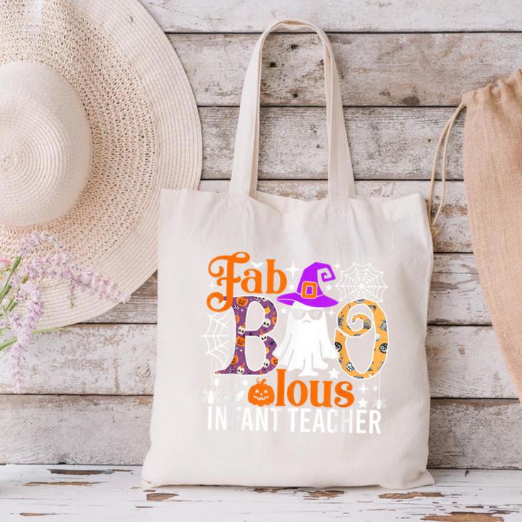 Fab Boo Lous Infant Teacher Halloween Costume Canvas Tote Bag, gift for family, gift for coworker Fab Boo Lous Infant Teacher Halloween Costume Canvas Tote Bag, gift for family, gift for coworker