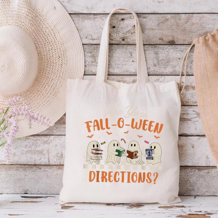 Are You Fall-O-Ween Directions Halloween TeacherGhost Book Canvas Tote Bag, gift for family, gift for coworker Are You Fall-O-Ween Directions Halloween TeacherGhost Book Canvas Tote Bag, gift for family, gift for coworker