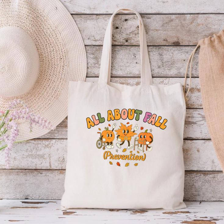 All About Fall Prevention Therapy SPED Teacher Thanksgiving Canvas Tote Bag, gift for family, gift for coworker All About Fall Prevention Therapy SPED Teacher Thanksgiving Canvas Tote Bag, gift for family, gift for coworker