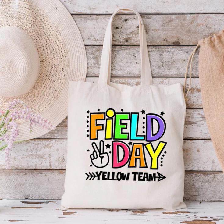 Field Day Yellow Team For Teacher Kids Field Day Games Canvas Tote Bag, gift for family, gift for coworker