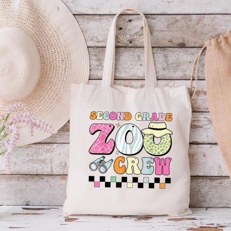 Field Zoo Trip Shirt For Teacher Second Grade Crew Canvas Tote Bag, gift for family, gift for coworker