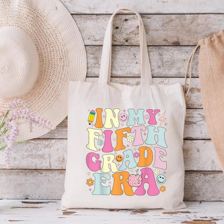 In My Fifth Grade Era 5th Grade Era Teacher Back To School Canvas Tote Bag, gift for family, gift for coworker In My Fifth Grade Era 5th Grade Era Teacher Back To School Canvas Tote Bag, gift for family, gift for coworker