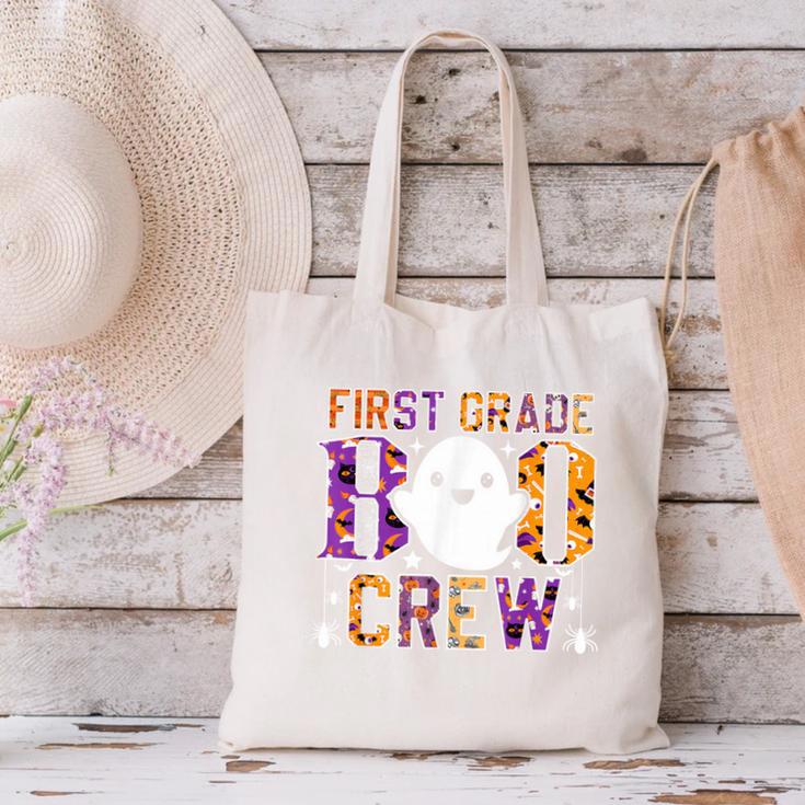 First Grade Boo Crew Teacher Student Halloween Costume Canvas Tote Bag, First Grade Teacher Tote Bags, gift for family, gift for coworker First Grade Boo Crew Teacher Student Halloween Costume Canvas Tote Bag, First Grade Teacher Tote Bags, gift for family, gift for coworker
