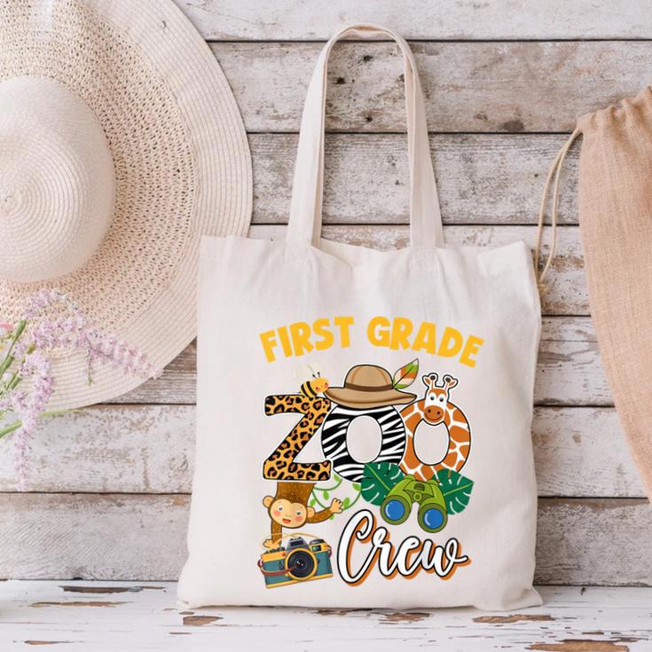 First Grade Zoo Field Trip Squad Matching Teacher Students Canvas Tote Bag, First Grade Teacher Tote Bags, gift for family, gift for coworker