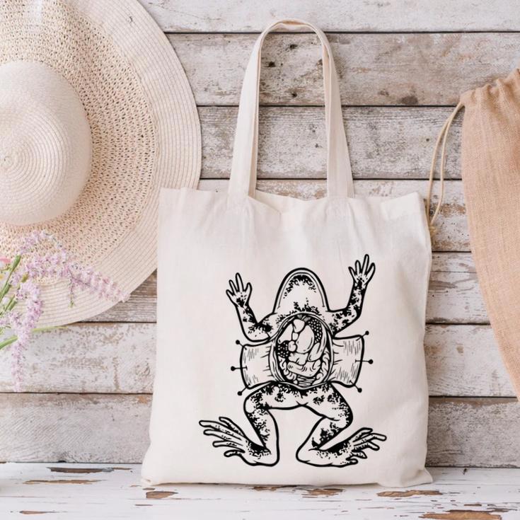Frog Dissection Biology Anatomy Lab Science Teacher Canvas Tote Bag, Science Teacher Tote Bags, gift for family, gift for coworker Frog Dissection Biology Anatomy Lab Science Teacher Canvas Tote Bag, Science Teacher Tote Bags, gift for family, gift for coworker