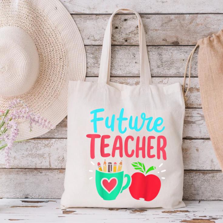 Future Teacher Education Student Canvas Tote Bag, Future Teacher Tote Bags, gift for family, gift for coworker Future Teacher Education Student Canvas Tote Bag, Future Teacher Tote Bags, gift for family, gift for coworker