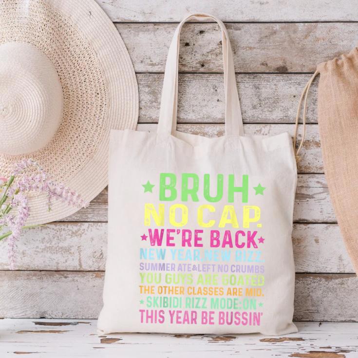 Gen A Slang Teachers Happy 1st Day Of School 2025 Students Canvas Tote Bag, gift for family, gift for coworker