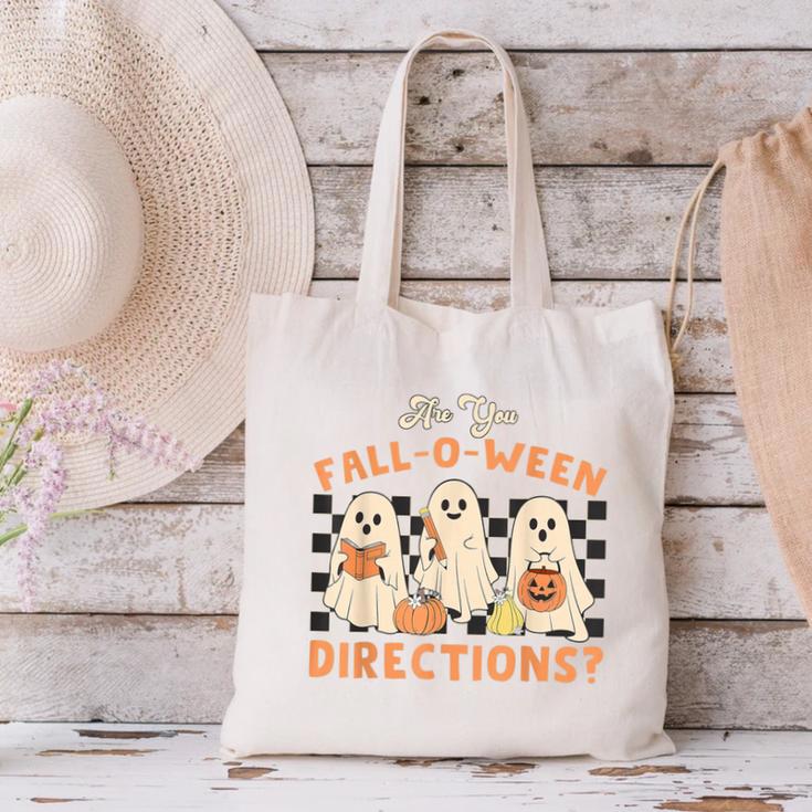 Ghost Are You Fall-O-Ween Directions Teacher Halloween Canvas Tote Bag, gift for family, gift for coworker Ghost Are You Fall-O-Ween Directions Teacher Halloween Canvas Tote Bag, gift for family, gift for coworker