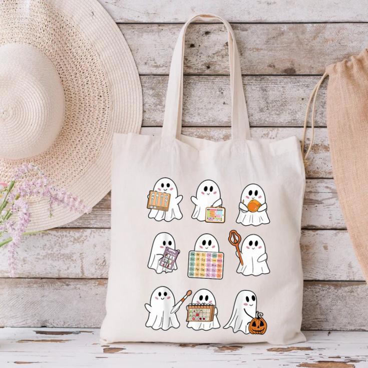 Ghost Speech Therapy Teacher Spooky Season Halloween Canvas Tote Bag, gift for family, gift for coworker Ghost Speech Therapy Teacher Spooky Season Halloween Canvas Tote Bag, gift for family, gift for coworker