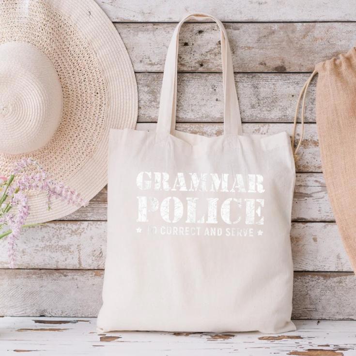 Grammar Police T Shirt English Teacher Canvas Tote Bag, English Teacher Tote Bags, gift for family, gift for coworker Grammar Police T Shirt English Teacher Canvas Tote Bag, English Teacher Tote Bags, gift for family, gift for coworker