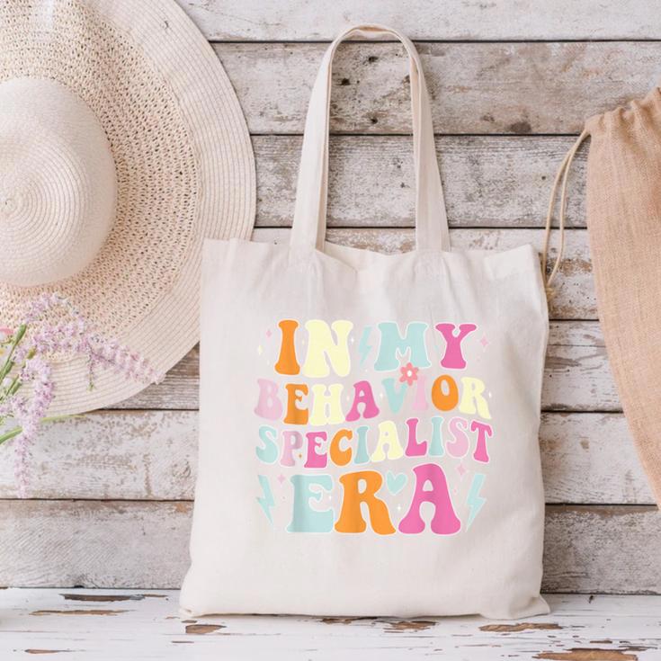 Groovy In My Behavior Specialist Era Behavior Teachers Canvas Tote Bag, gift for family, gift for coworker Groovy In My Behavior Specialist Era Behavior Teachers Canvas Tote Bag, gift for family, gift for coworker