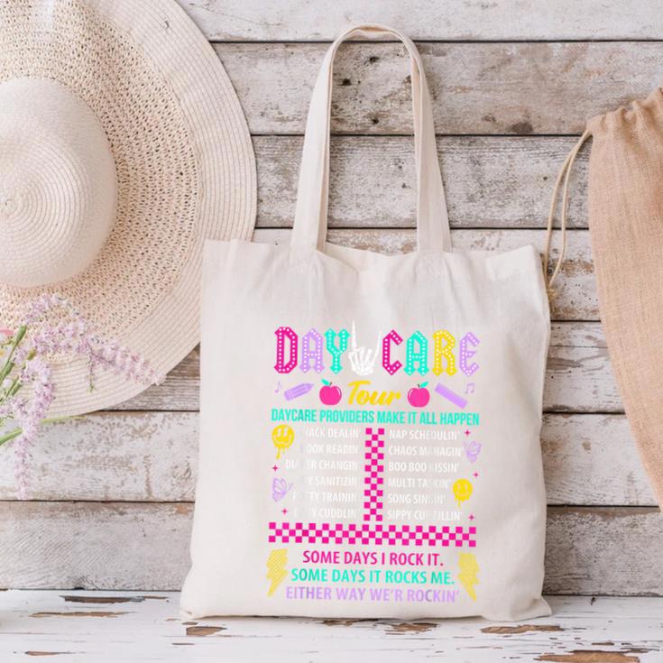 Groovy Day Care Some Days I Rock It Day Care Teacher Life Canvas Tote Bag, Groovy Teacher Tote Bags, gift for family, gift for coworker Groovy Day Care Some Days I Rock It Day Care Teacher Life Canvas Tote Bag, Groovy Teacher Tote Bags, gift for family, gift for coworker