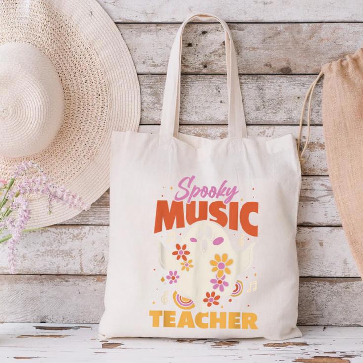 Groovy Faboolous Spooky Music Teacher Halloween Men Women Canvas Tote Bag, Groovy Teacher Tote Bags, gift for family, gift for coworker Groovy Faboolous Spooky Music Teacher Halloween Men Women Canvas Tote Bag, Groovy Teacher Tote Bags, gift for family, gift for coworker