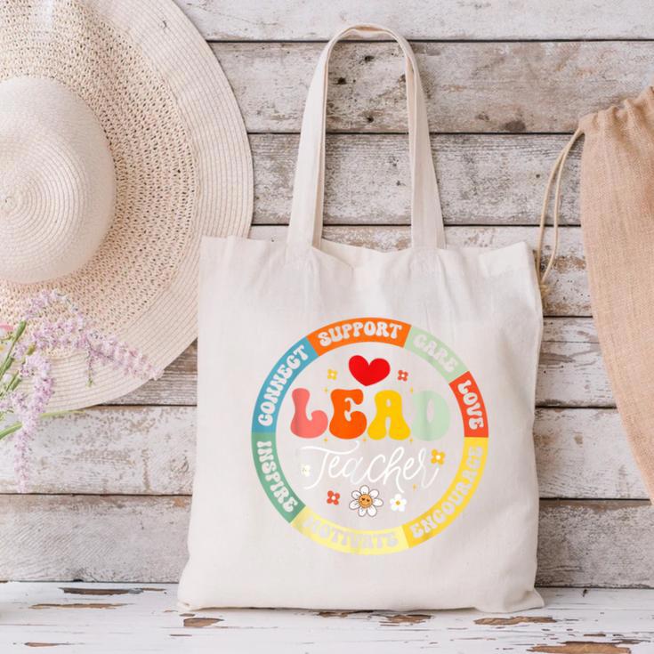 Groovy Lead Teacher Appreciation Back To School Canvas Tote Bag, Groovy Teacher Tote Bags, gift for family, gift for coworker Groovy Lead Teacher Appreciation Back To School Canvas Tote Bag, Groovy Teacher Tote Bags, gift for family, gift for coworker