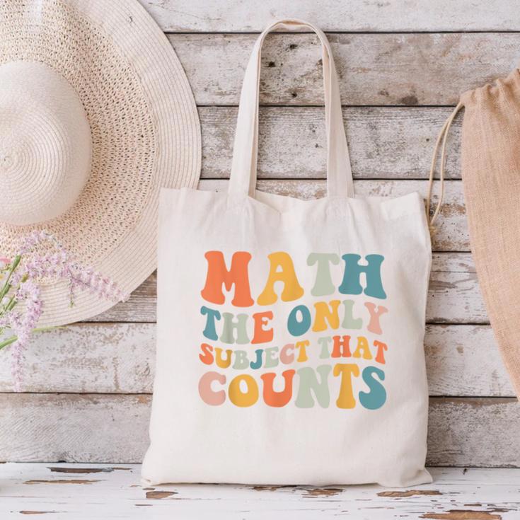 Groovy Math Is The Only Subject That Counts Math Teacher For Men Women Girls Kids Canvas Tote Bag, Groovy Teacher Tote Bags, gift for family, gift for coworker Groovy Math Is The Only Subject That Counts Math Teacher For Men Women Girls Kids Canvas Tote Bag, Groovy Teacher Tote Bags, gift for family, gift for coworker