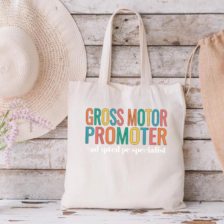 Gross Motor Promoter Adapted PE Specialist PE Teacher Art Canvas Tote Bag, Pe Teacher Tote Bags, gift for family, gift for coworker Gross Motor Promoter Adapted PE Specialist PE Teacher Art Canvas Tote Bag, Pe Teacher Tote Bags, gift for family, gift for coworker