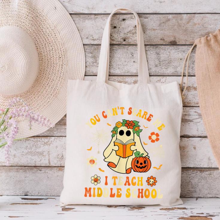 Halloween You Can't Scare Me I Teach Middle School Teacher Canvas Tote Bag, gift for family, gift for coworker Halloween You Can't Scare Me I Teach Middle School Teacher Canvas Tote Bag, gift for family, gift for coworker