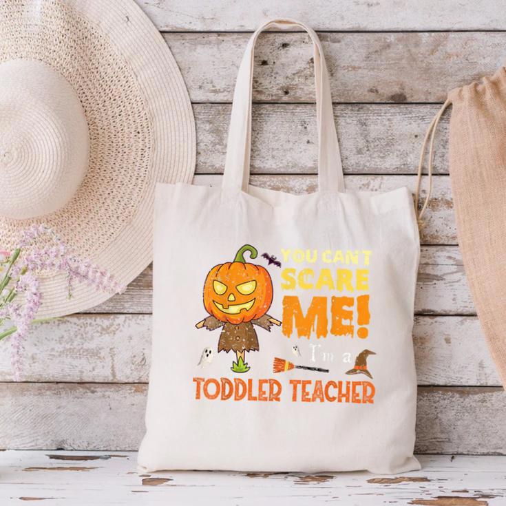Halloween You Can't Scare Toddler Teacher For Men Women Canvas Tote Bag, gift for family, gift for coworker Halloween You Can't Scare Toddler Teacher For Men Women Canvas Tote Bag, gift for family, gift for coworker