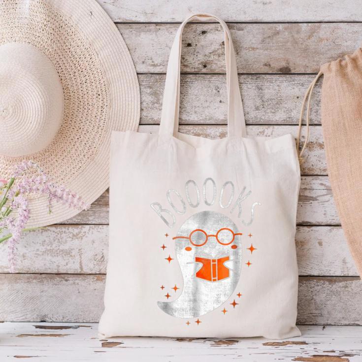 Halloween Cute Ghost Book Reading Teacher Canvas Tote Bag, gift for family, gift for coworker Halloween Cute Ghost Book Reading Teacher Canvas Tote Bag, gift for family, gift for coworker