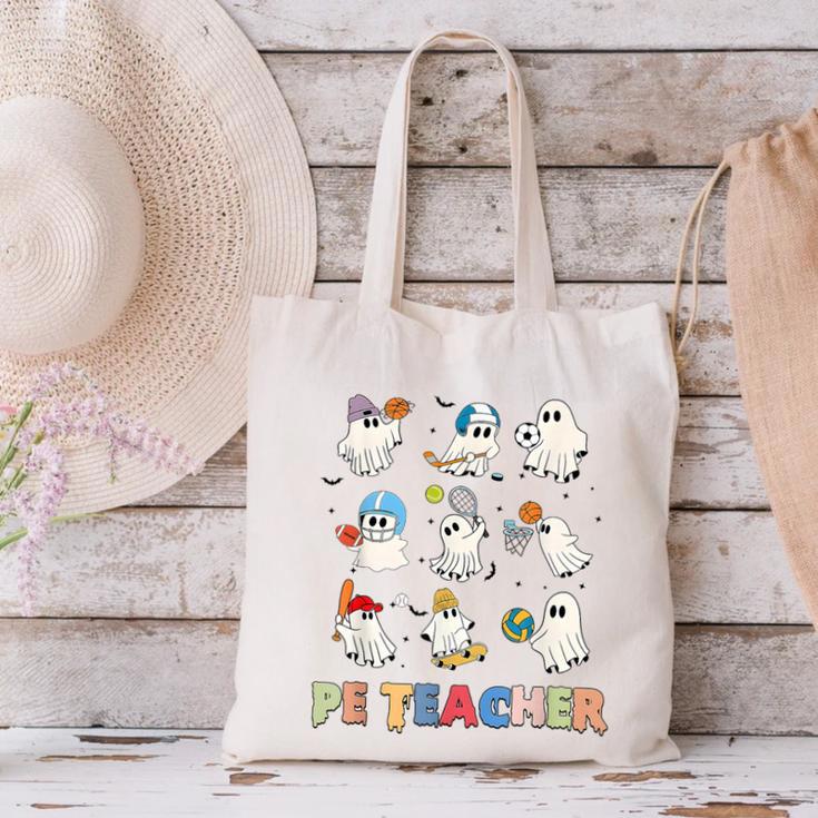 Halloween PE Teacher Spooky Physical Education Teacher Canvas Tote Bag, Pe Teacher Tote Bags, gift for family, gift for coworker Halloween PE Teacher Spooky Physical Education Teacher Canvas Tote Bag, Pe Teacher Tote Bags, gift for family, gift for coworker