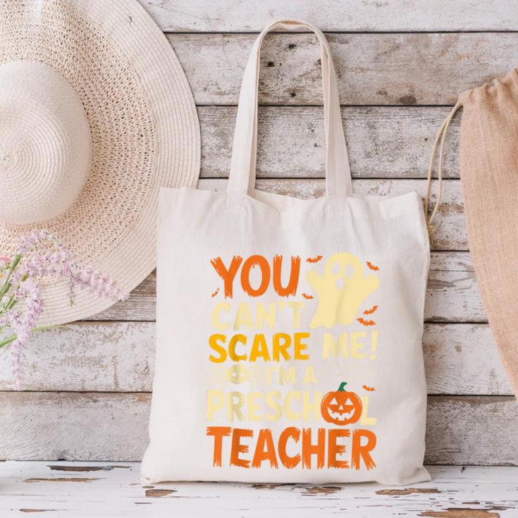 Halloween Preschool Teacher You Can't Scare Me Im A Teacher Canvas Tote Bag, gift for family, gift for coworker Halloween Preschool Teacher You Can't Scare Me Im A Teacher Canvas Tote Bag, gift for family, gift for coworker