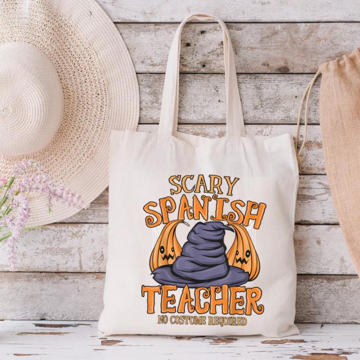 Halloween Scary Spanish Teacher No Costume Required For Men Women Canvas Tote Bag, gift for family, gift for coworker